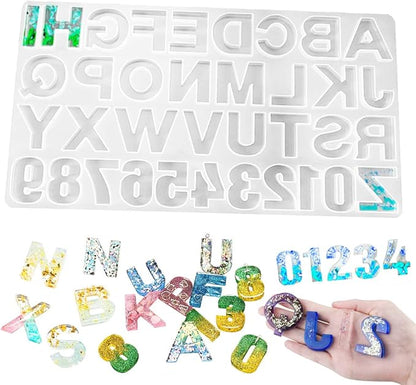 Silikonform – Alphabet & Schmuckset