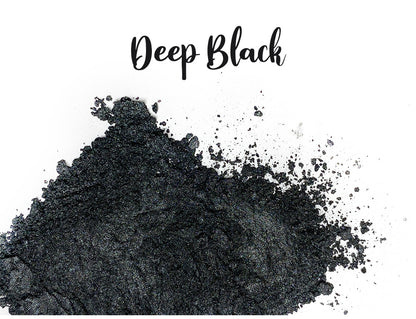 Deep Black – Perlglanz Metallic Farbpulver Pigmente