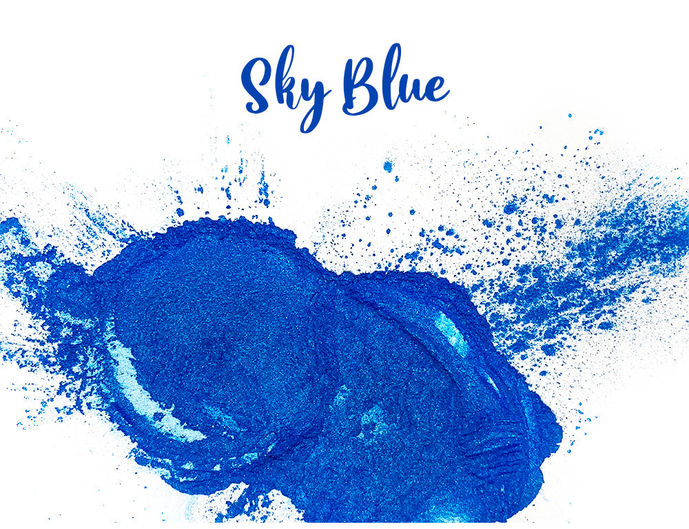 Sky Blue – Perlglanz Metallic Farbpulver Pigmente